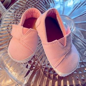 Pink Toms toddler shoes